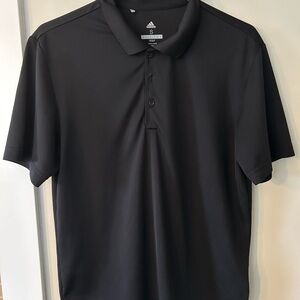 Adidas Black Polo Shirt Short Sleeves